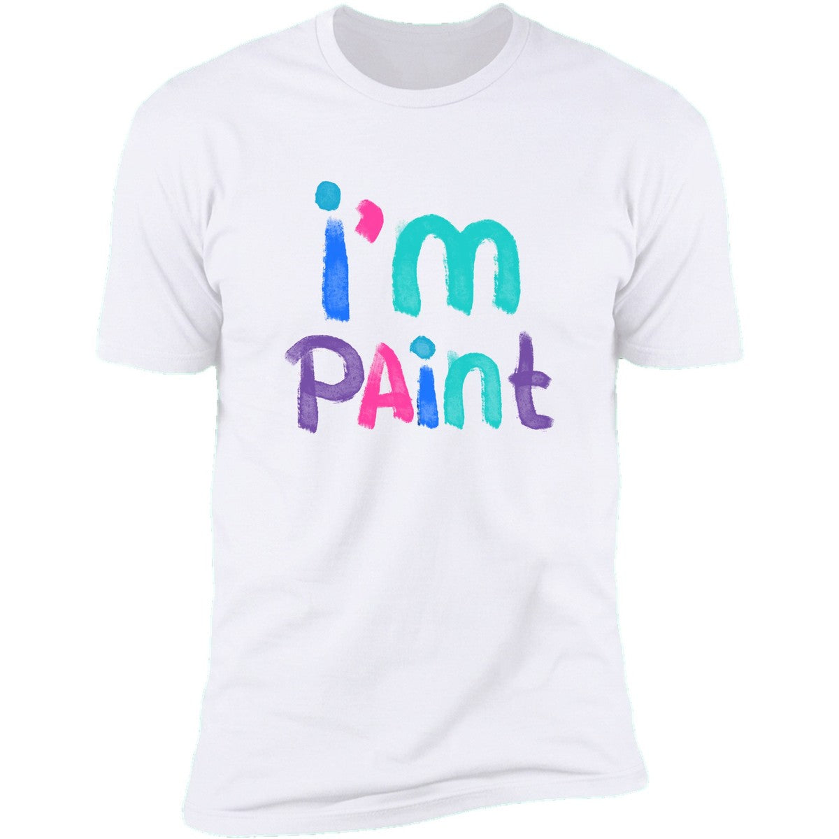 I'm Paint white tee