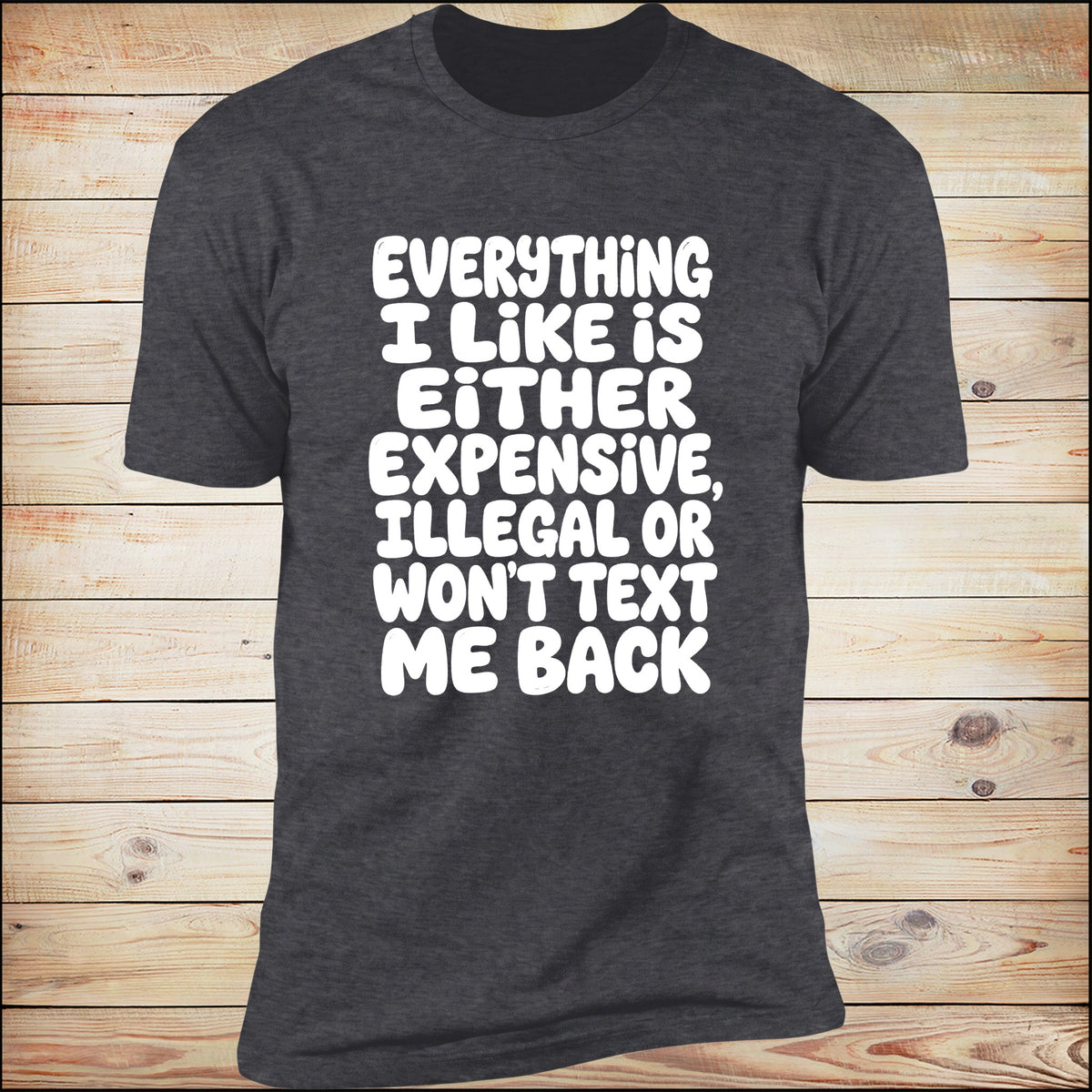 Dark Heather tee hero