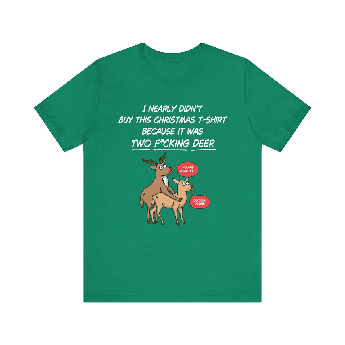 Funny Christmas Tee - Two Deer