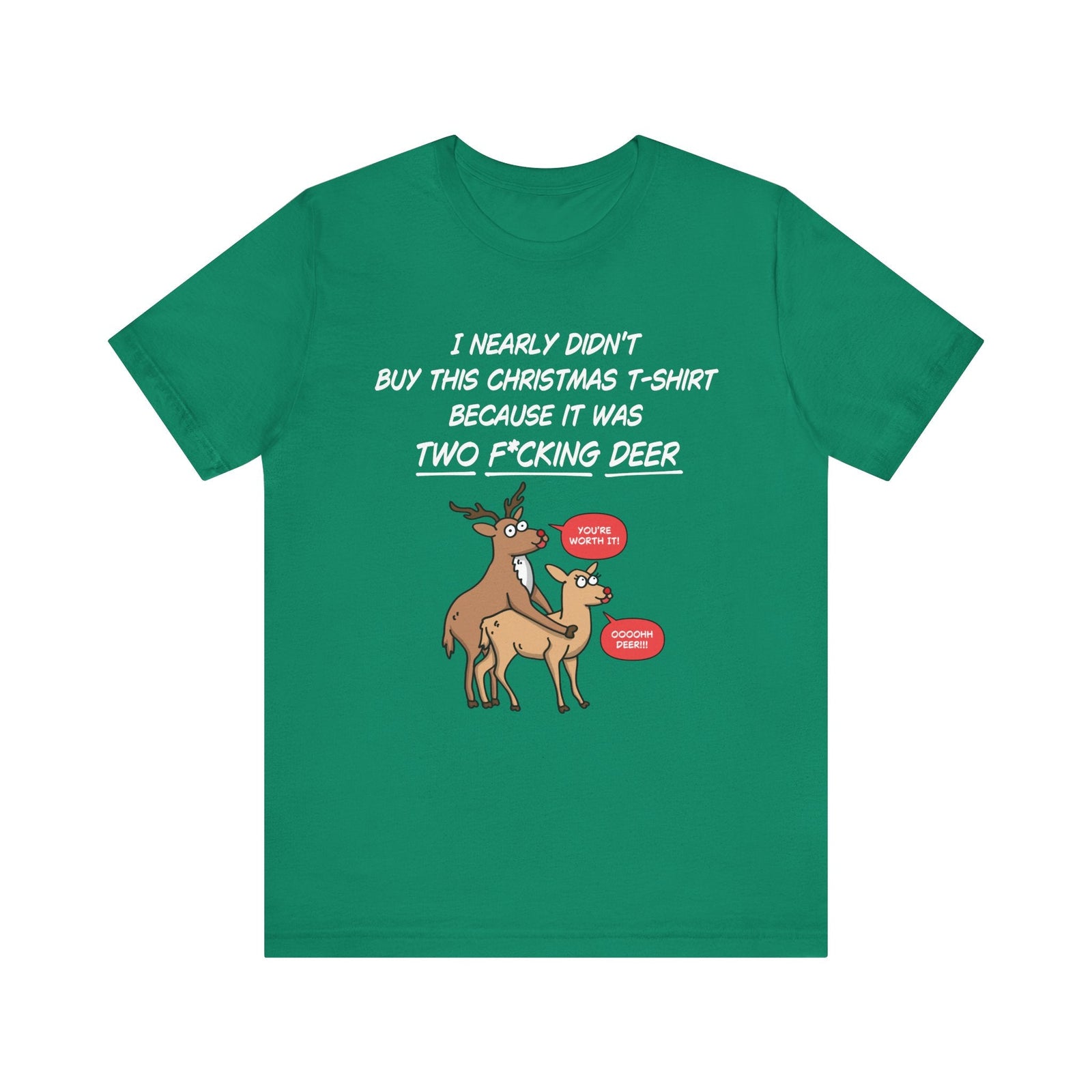 Funny Christmas Tee - Two Deer