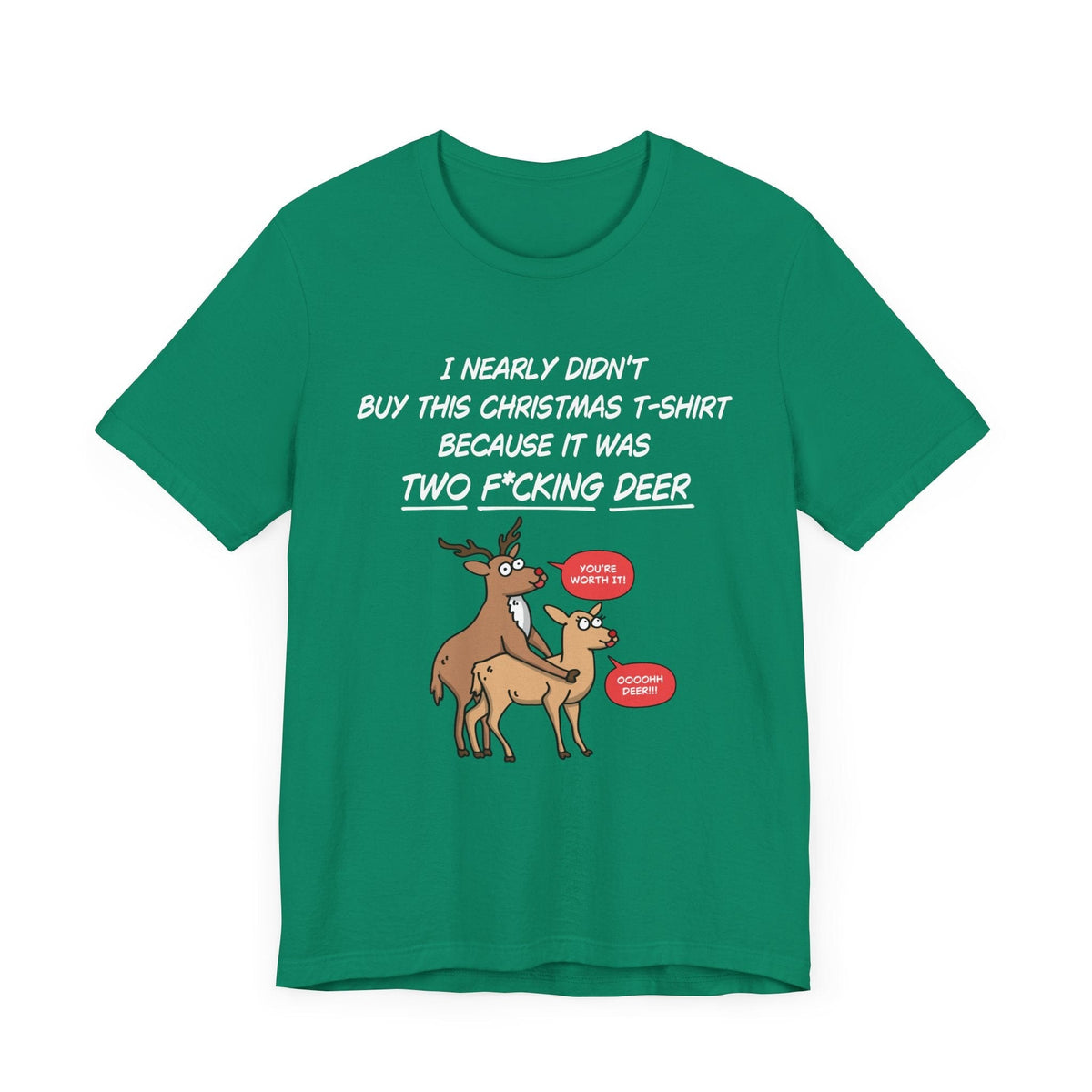 Funny Christmas Tee - Two Deer