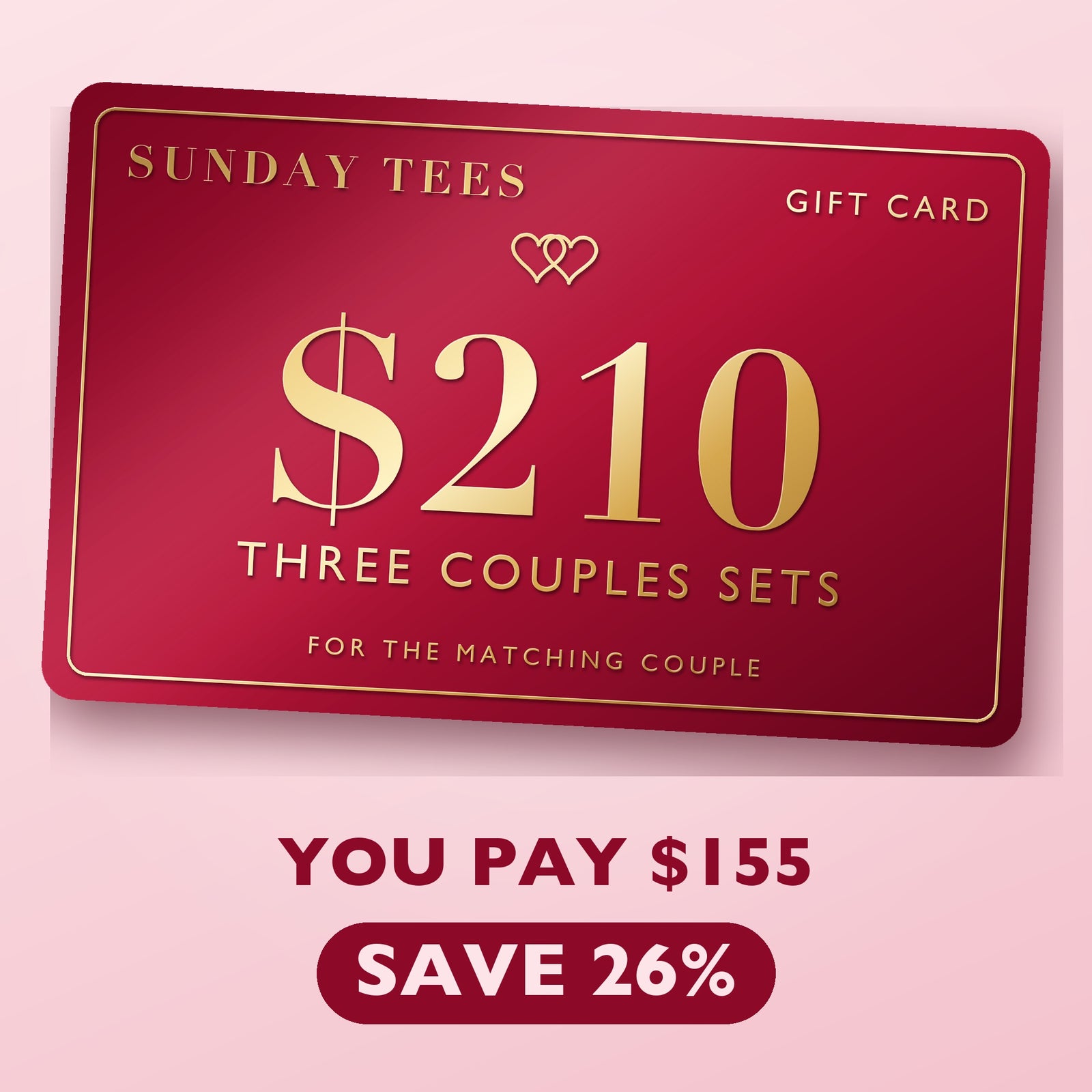 Sunday Tees $280 gift card