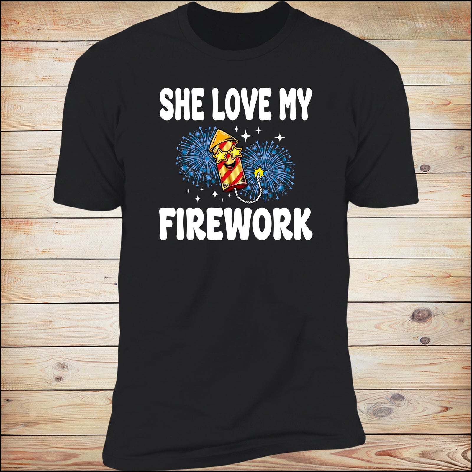 She Love My Firework Deluxe Unisex Tee
