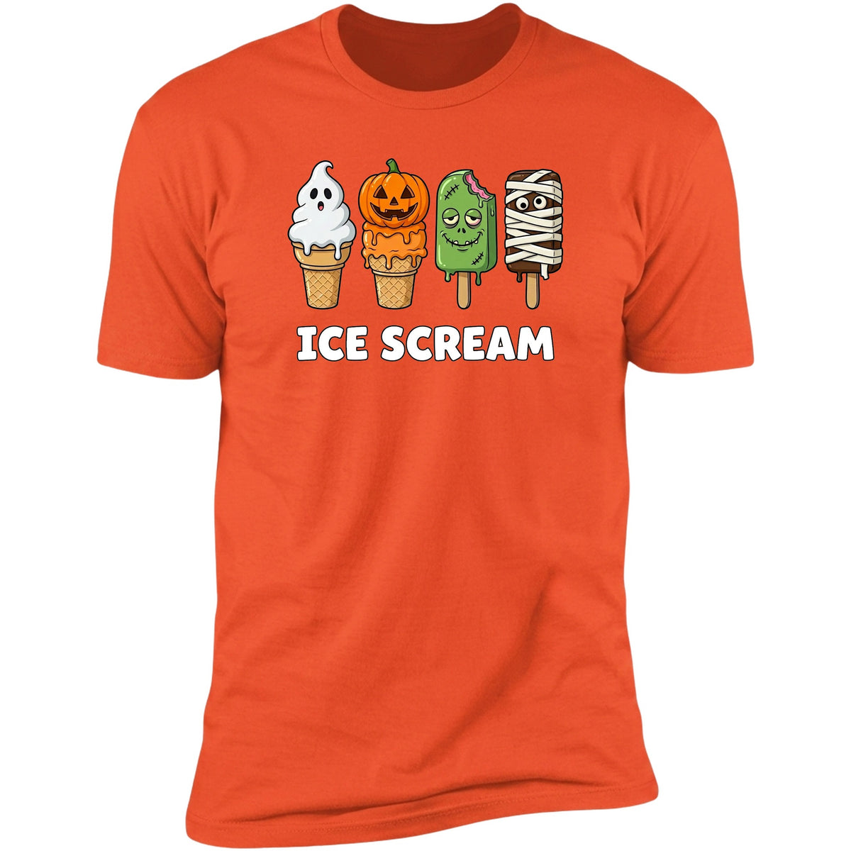 Ice Scream tee in Orange
