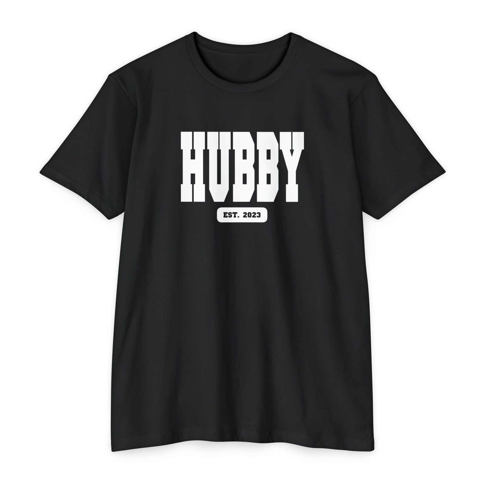 Hubby EST 2023 Unisex Jersey T-shirt