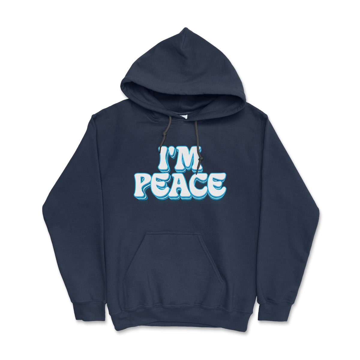I Come In Peace & I'm Peace | Unisex Essential hoodies | Midnight Navy