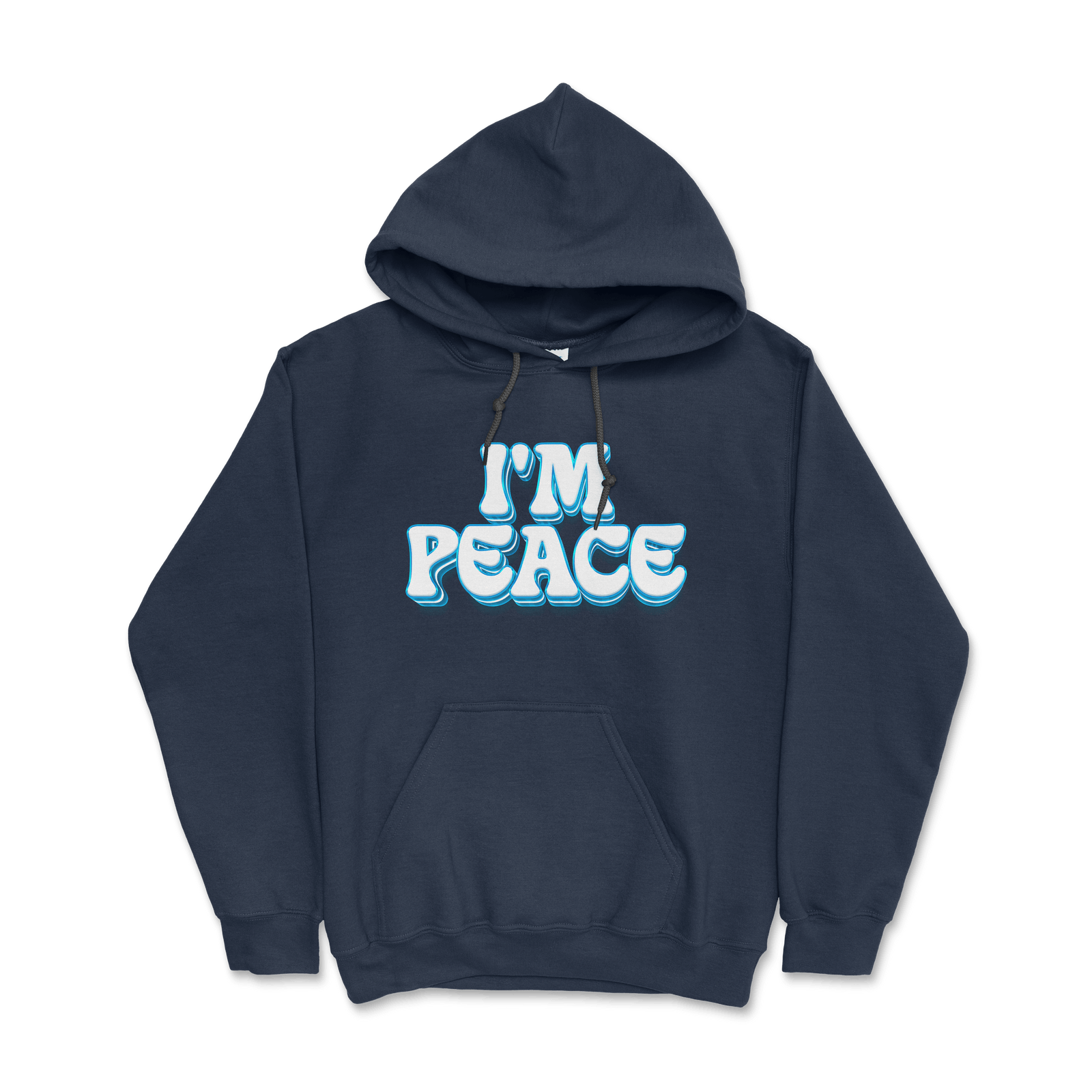 I Come In Peace & I'm Peace | Unisex Essential hoodies | Midnight Navy