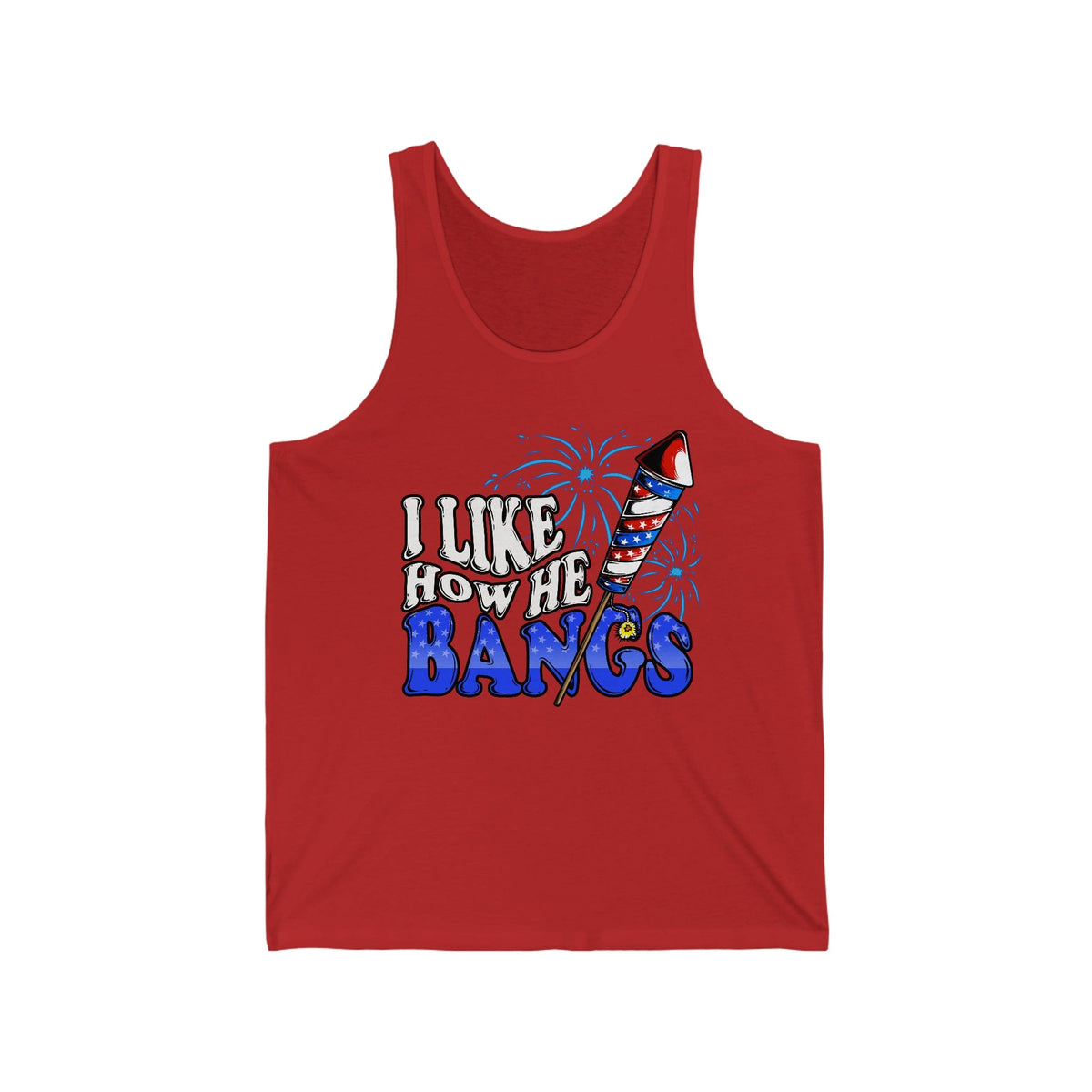I Like How He Bangs | Unisex Jersey Tank
