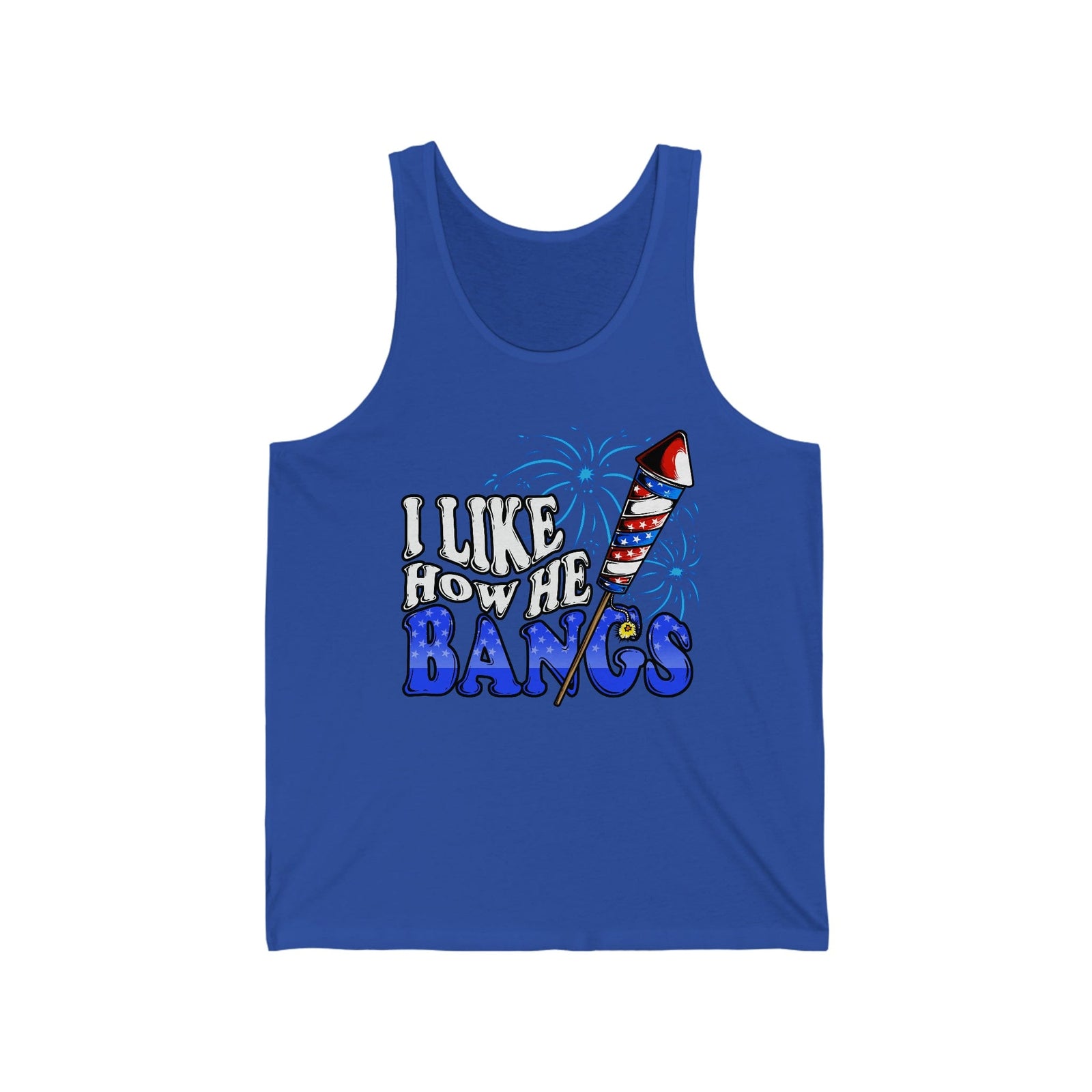 I Like How He Bangs | Unisex Jersey Tank