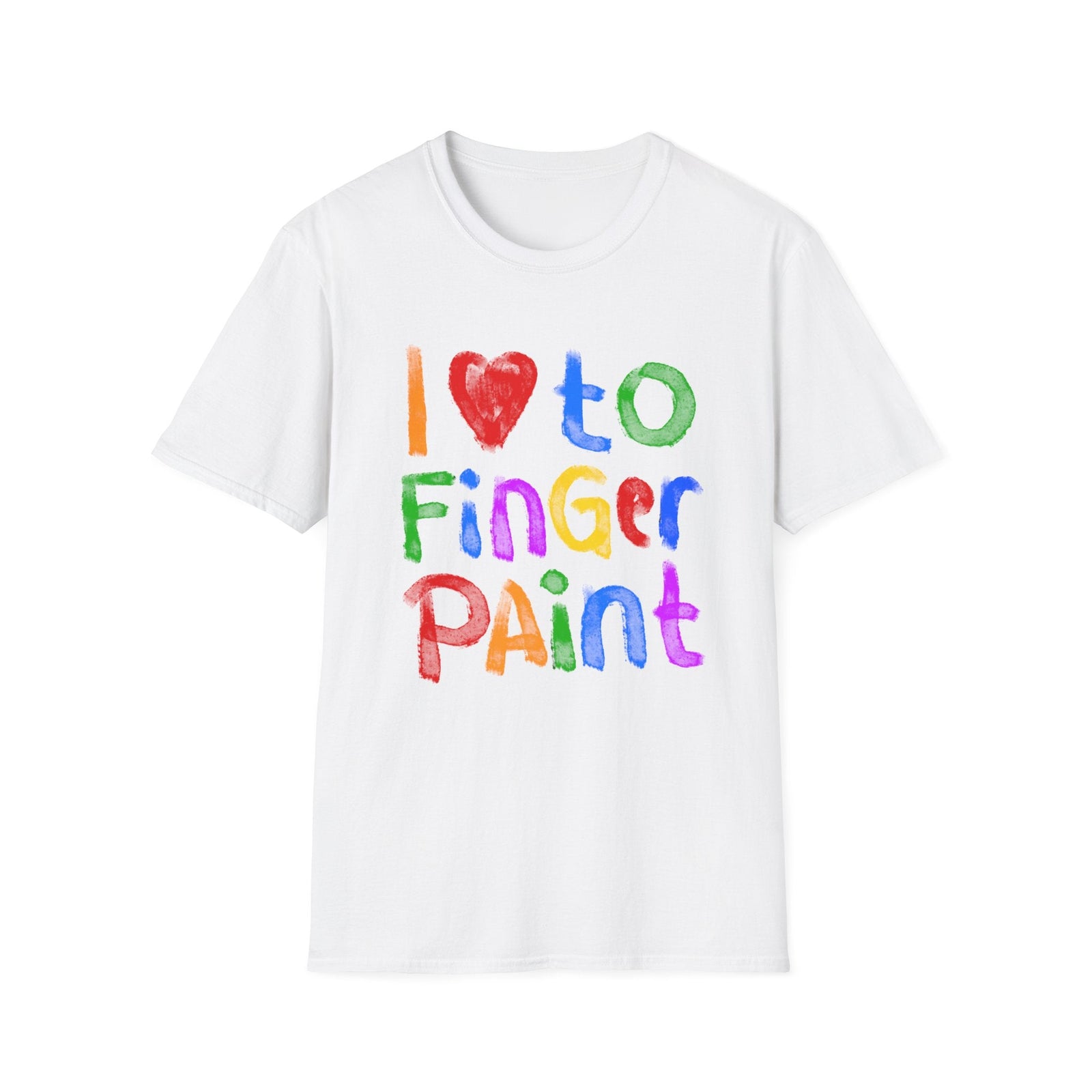 I Like To Finger Paint | Deluxe White Tee (Unisex)