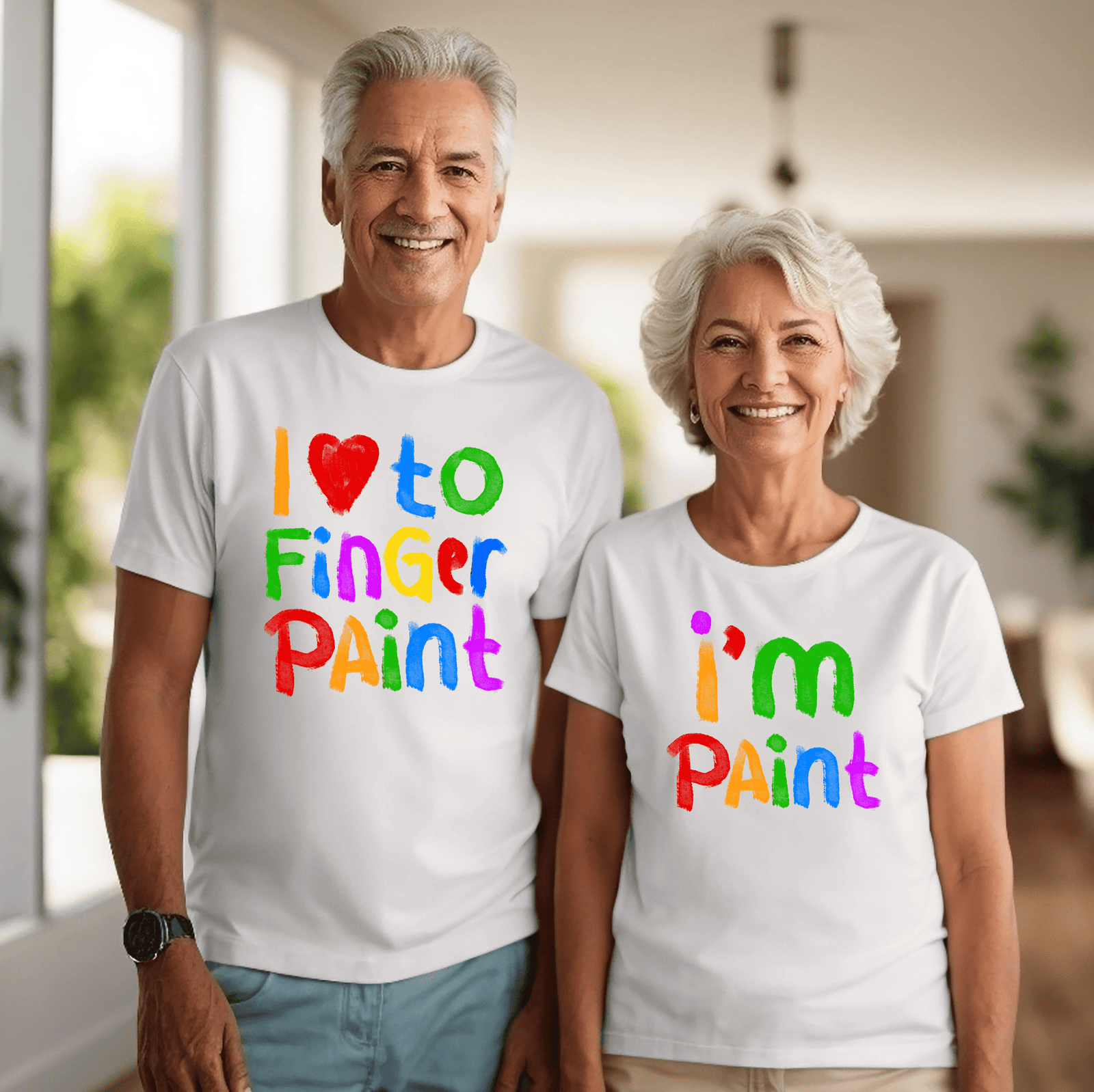 I Like To Finger Paint & I'm Paint Couples Tees Bundle