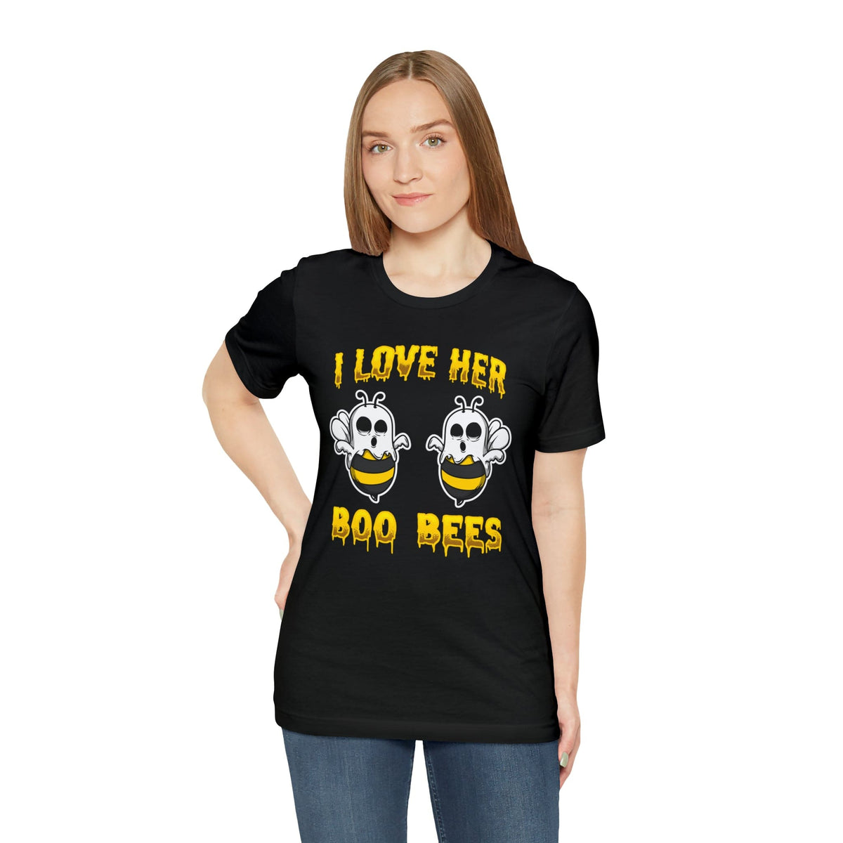 I Love Her Boobies | Deluxe Black Tee