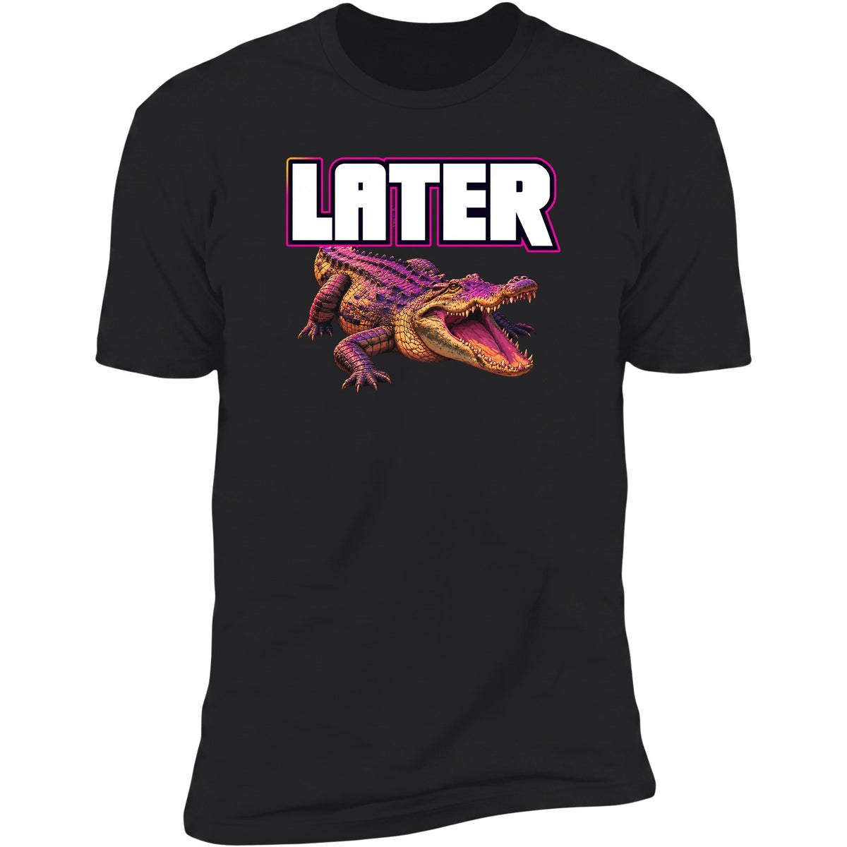 Later alligator tee, Black