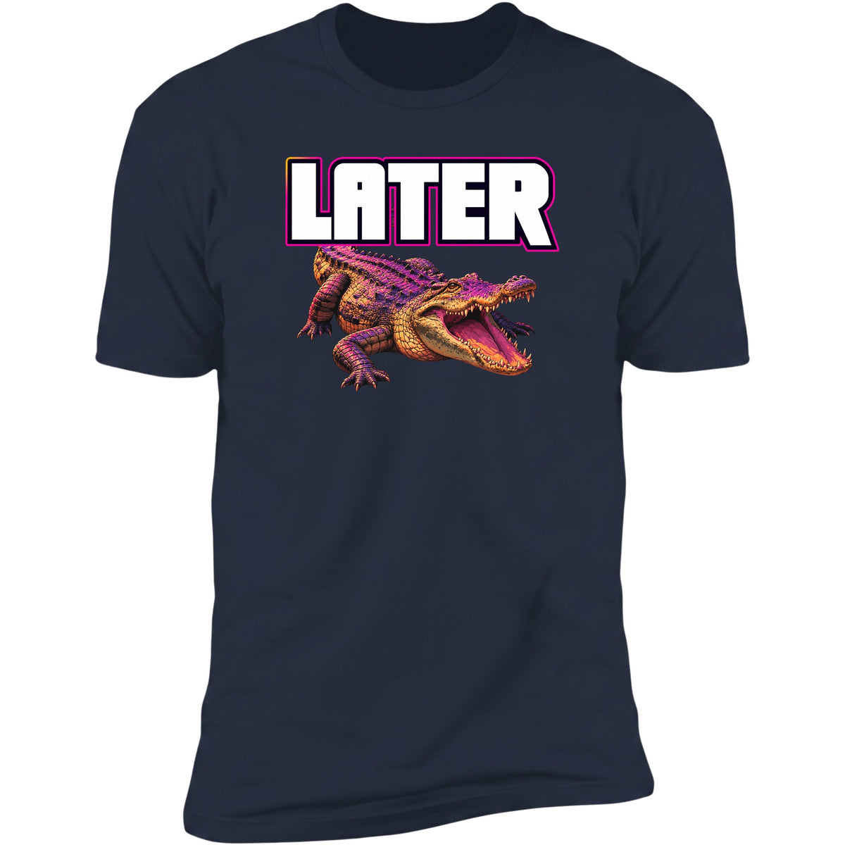 Later alligator tee, Navy