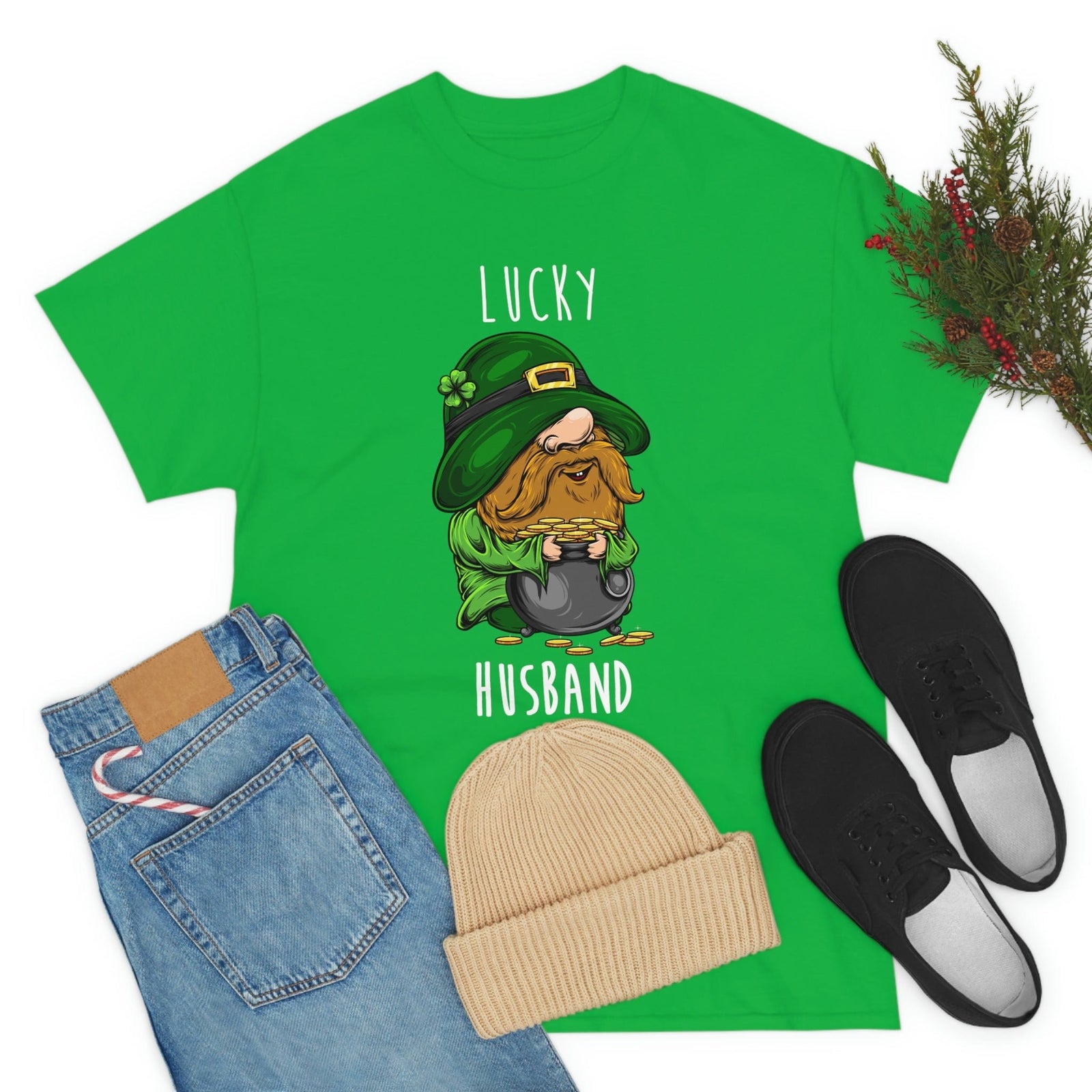 Lucky Husband & Lucky Wife St. Patrick day Drinking Shirt