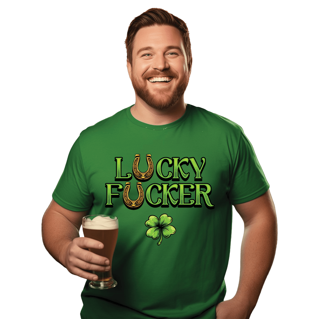 Lucky & Lucky F*ucker St Patricks Day Drinking Shirts!