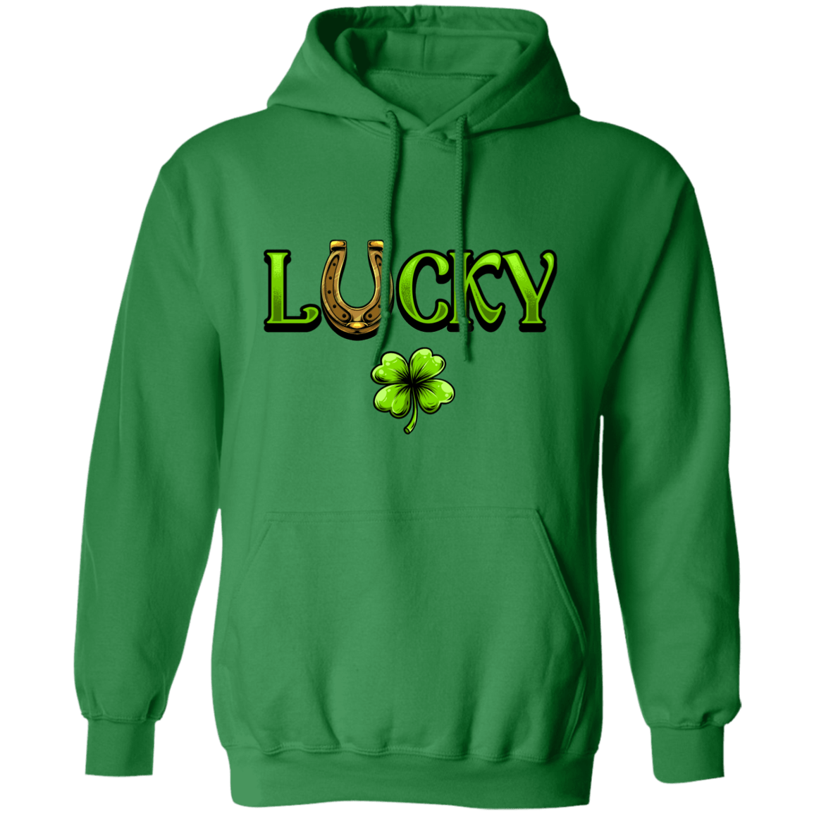 Lucky & Lucky F*ucker St Patricks Day Irish Green Drinking Hoodies