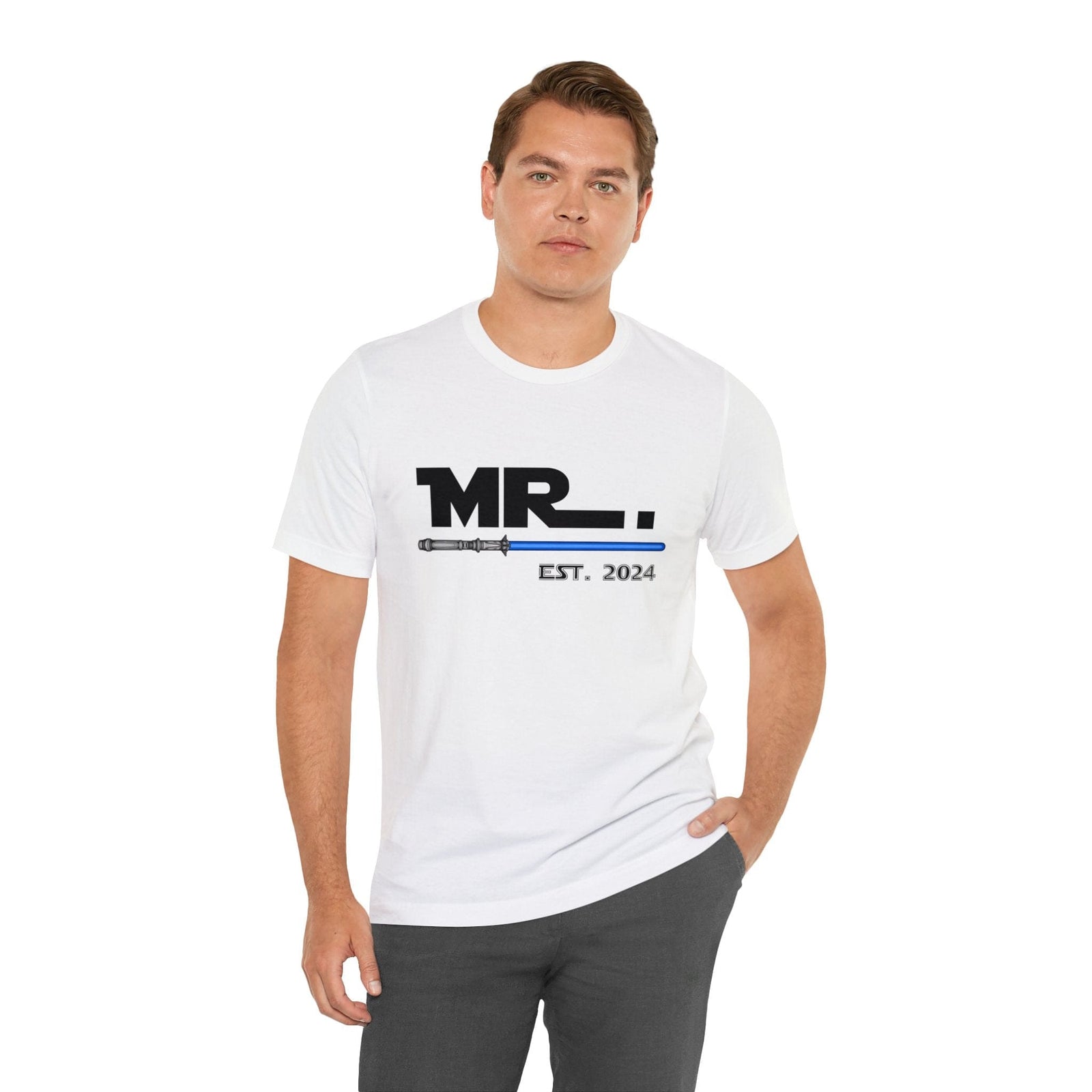 Mr Est. 2024 May The Force Be With Us Deluxe T-shirt