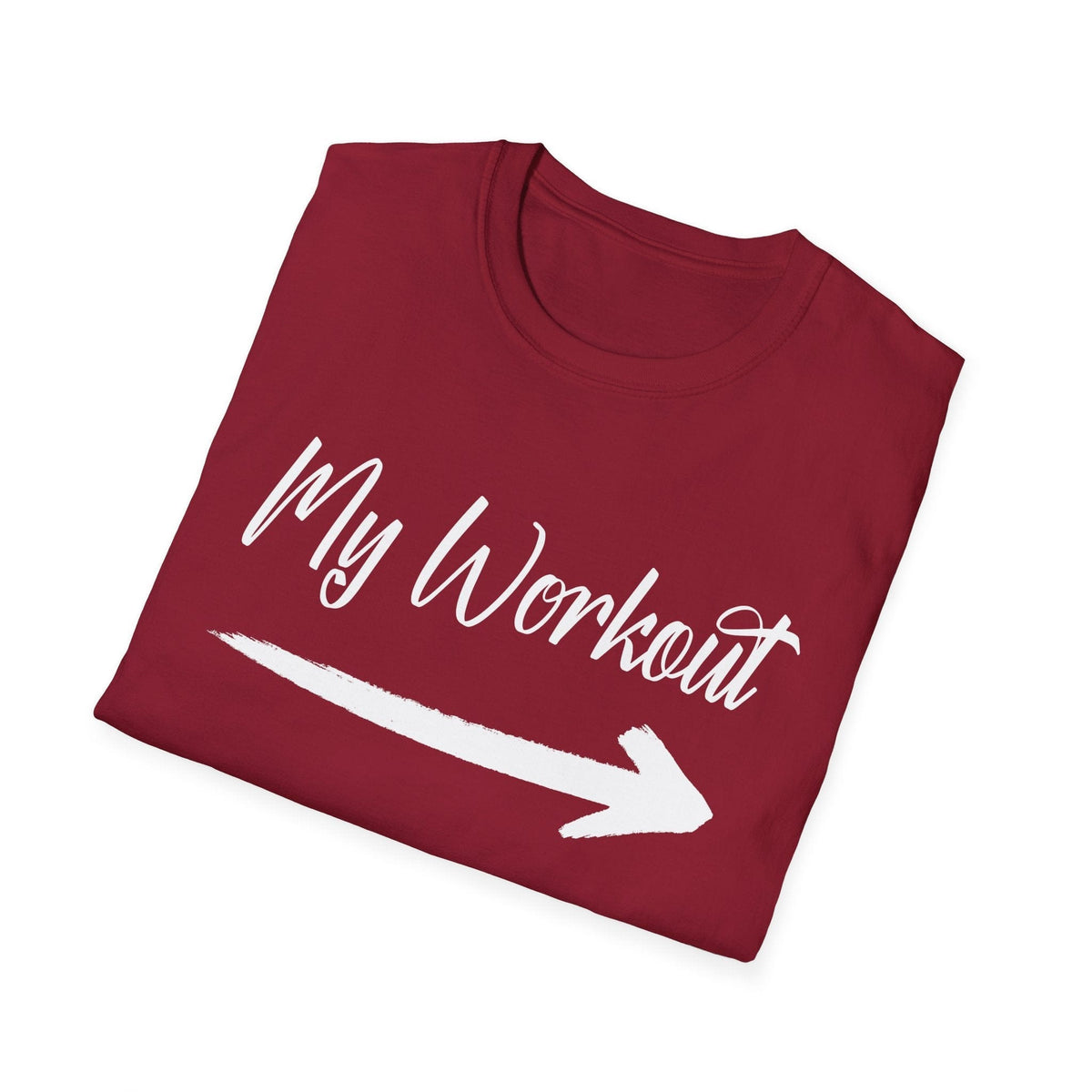 My Workout Maroon Deluxe Tee (Unisex)
