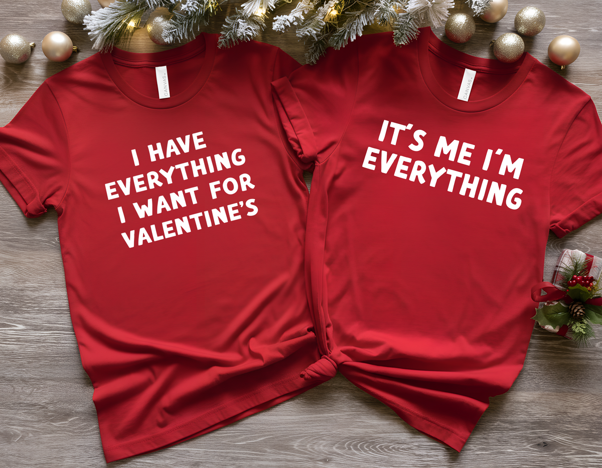 I Have Everything I want for Valentine’s &amp; It's Me I'm Everything Deluxe Tees