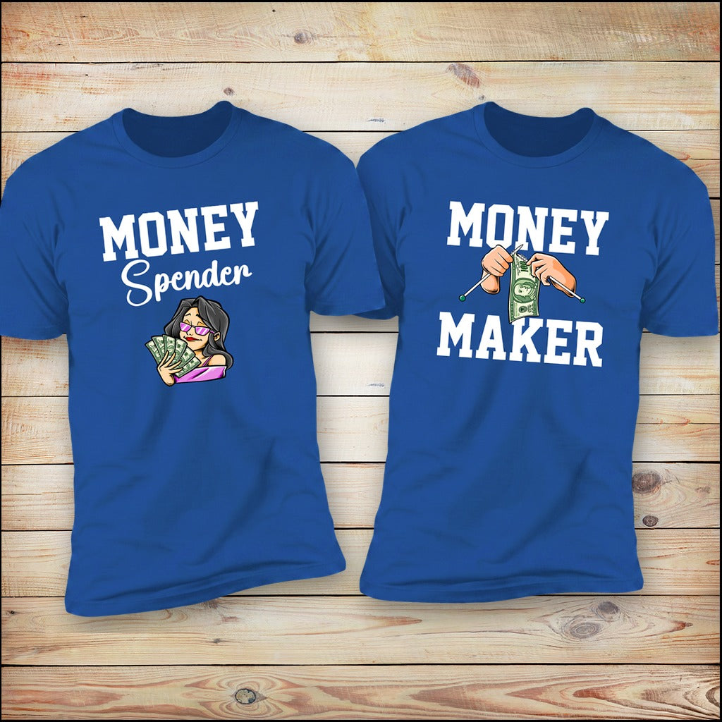 Money Spender matching couples shirts