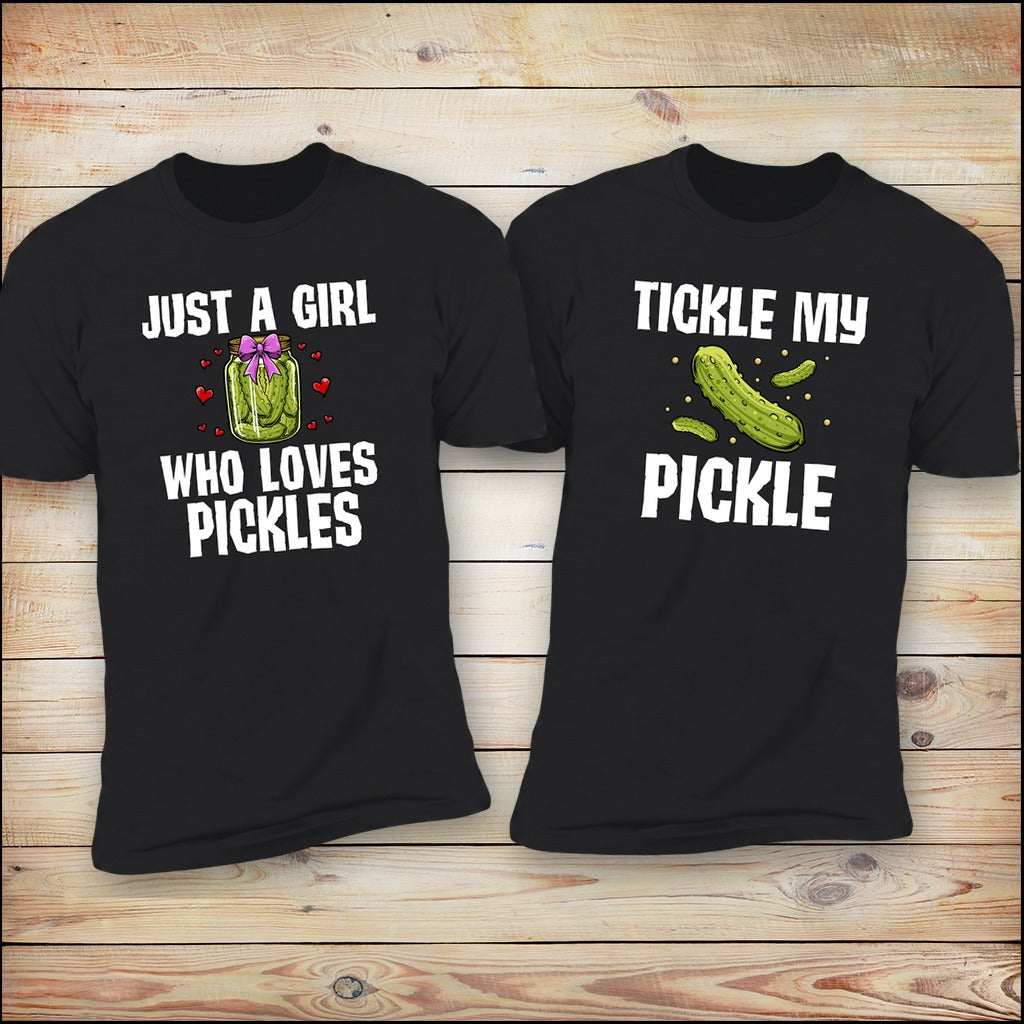 Tickle My Pickle matching couples shirts