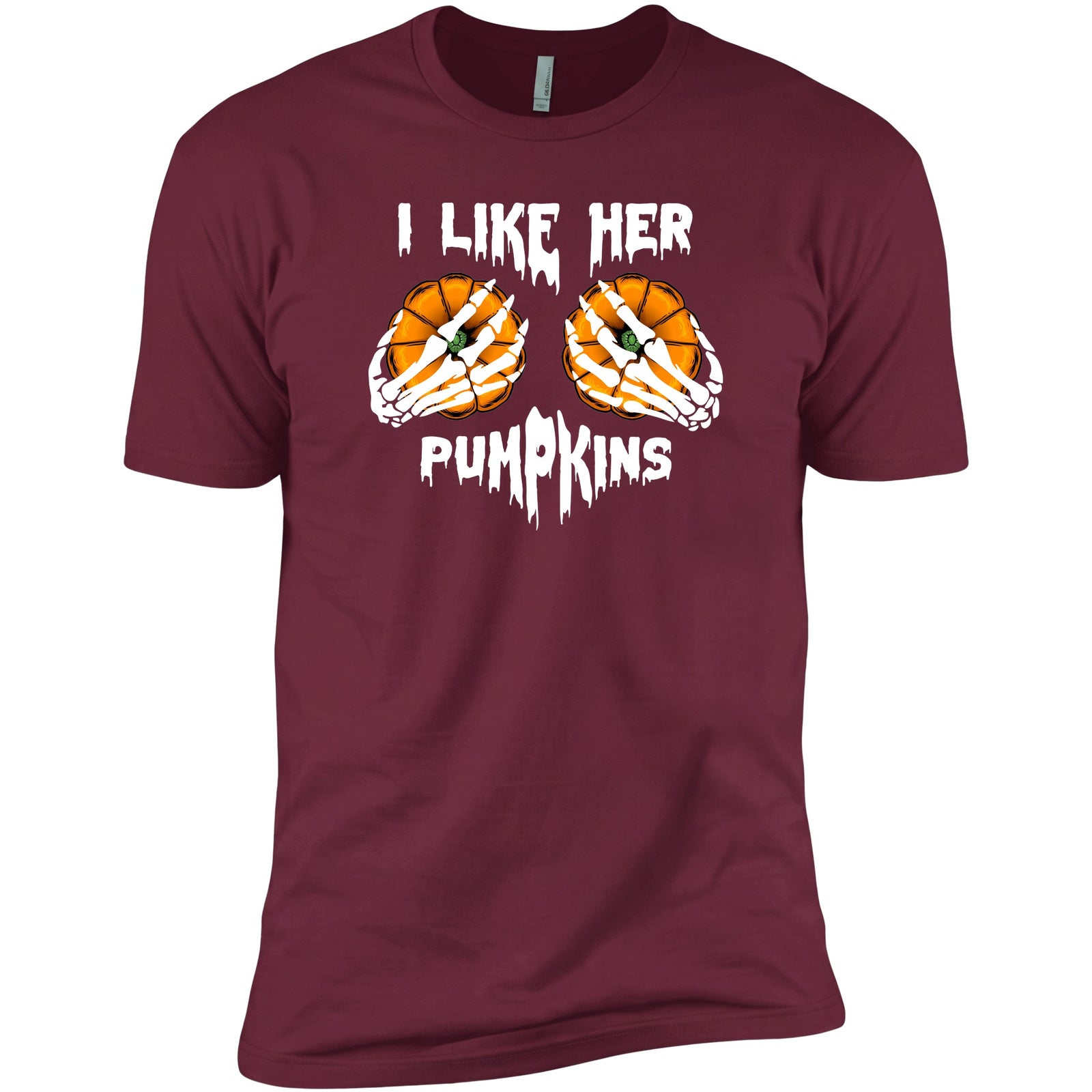 I Like Her Pumpkins Maroon