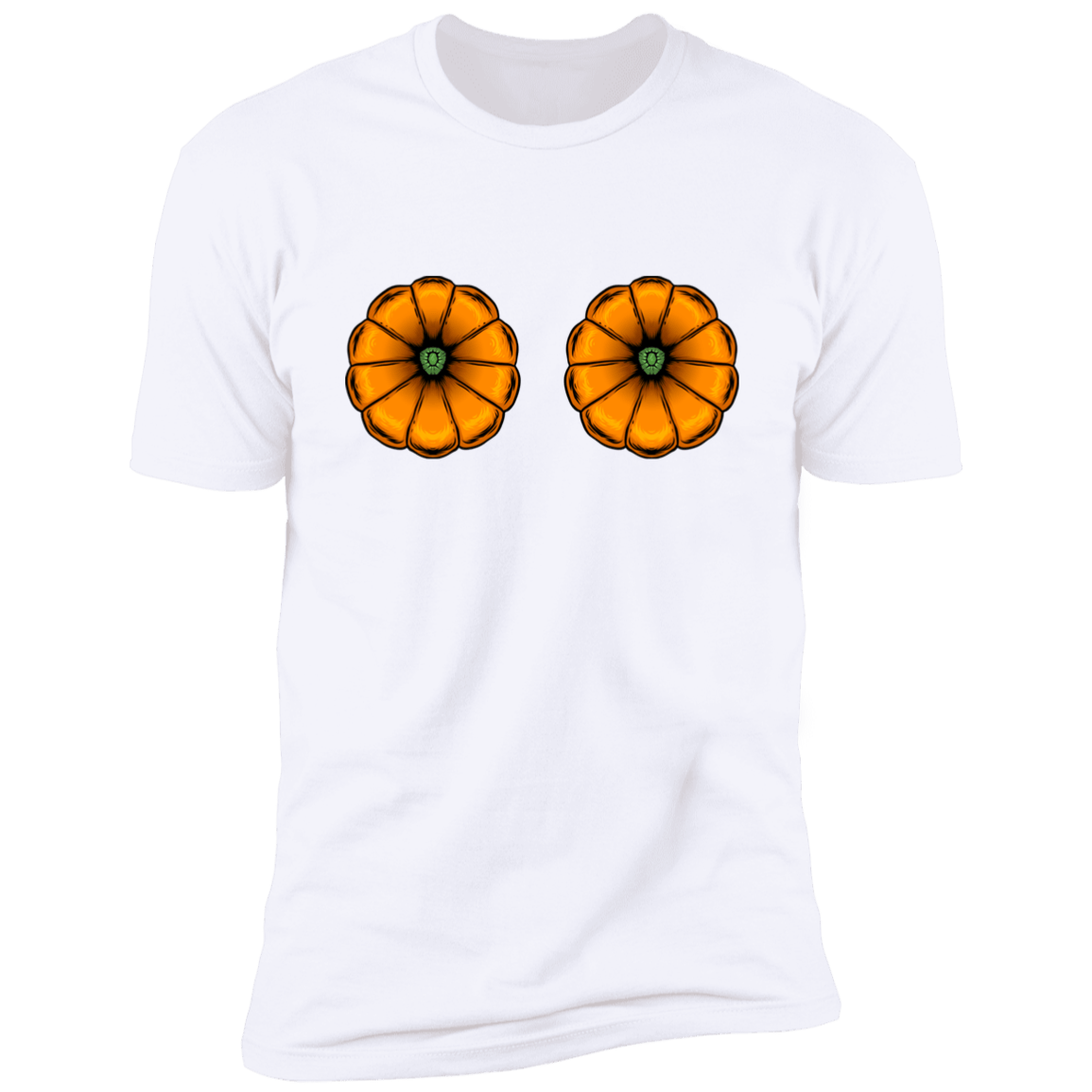 Pumpkin Inspector & Pumpkin tits Deluxe Halloween Couples Tees