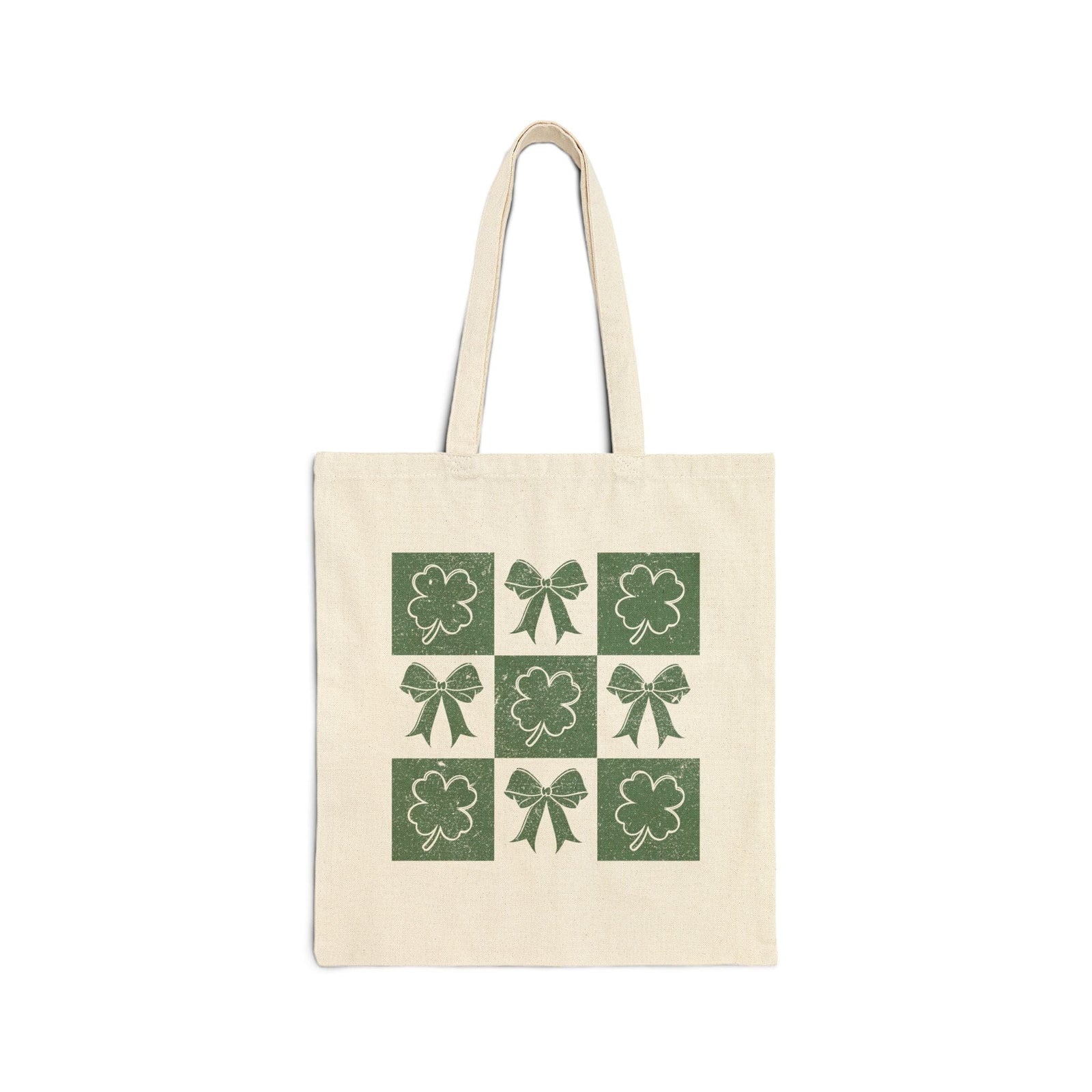 Retro Checkered Shamrock Tote: A Stylish St. Patrick’s Day Essential