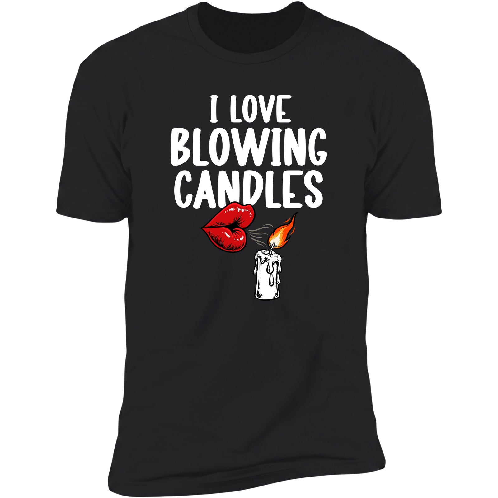 I Love Blowing Candles Black