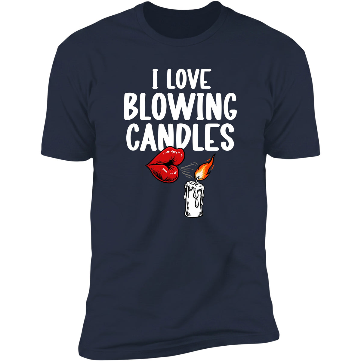 I Love Blowing Candles Navy