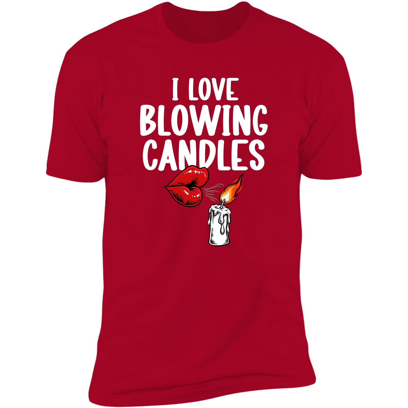 I Love Blowing Candles Red