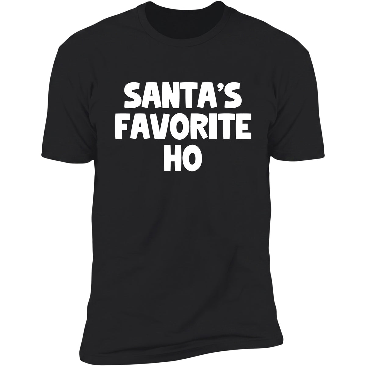 Santa's Favorite Ho Black