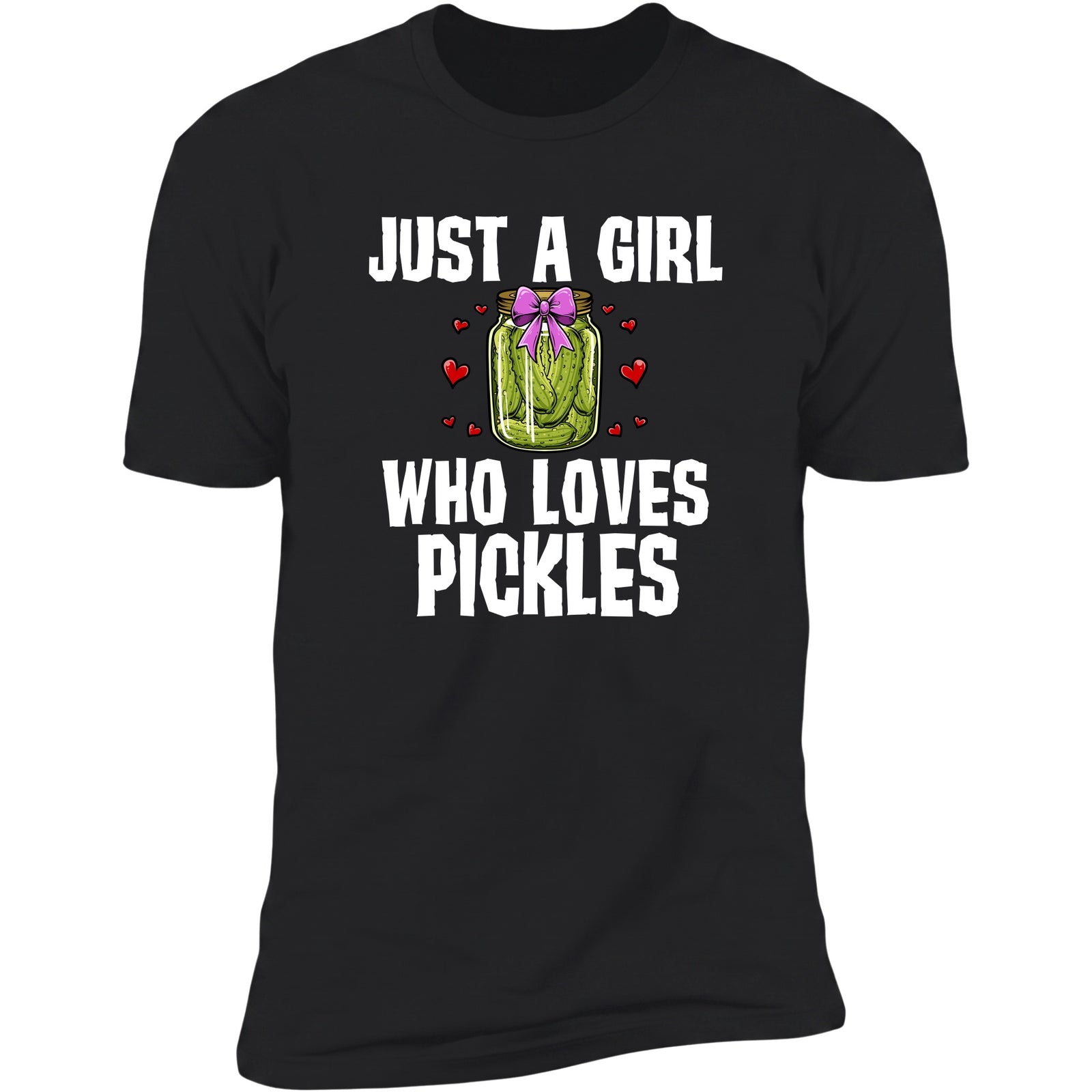 Just A Girl Who Loves Pickles Black