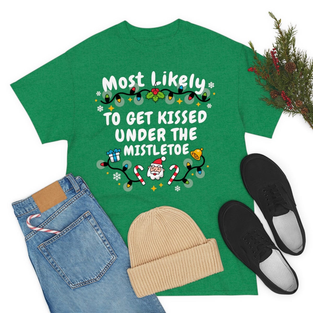 TO GET KISSED UNDER THE MISTLETOE