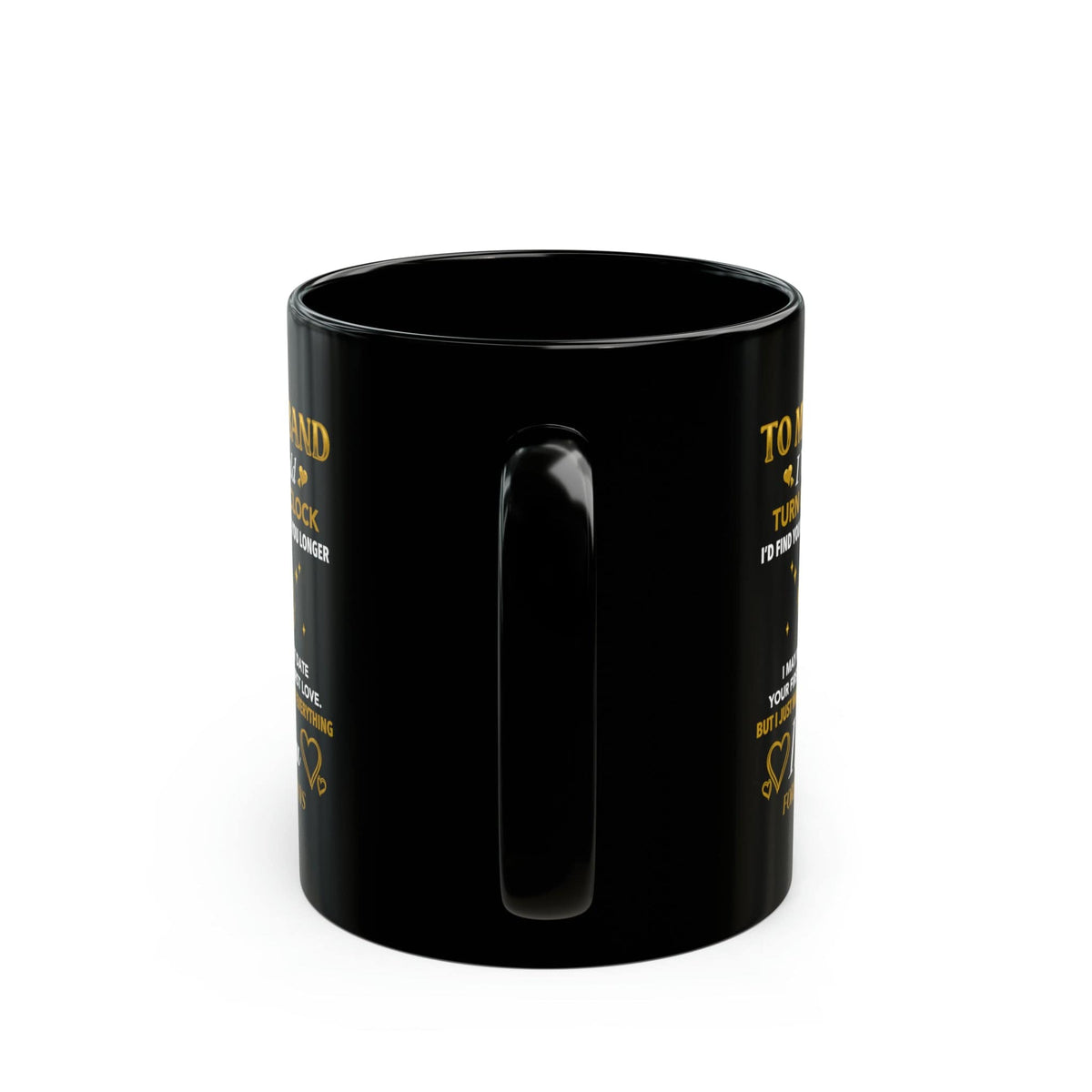 To My Husband Anniversary Black Mug 11oz