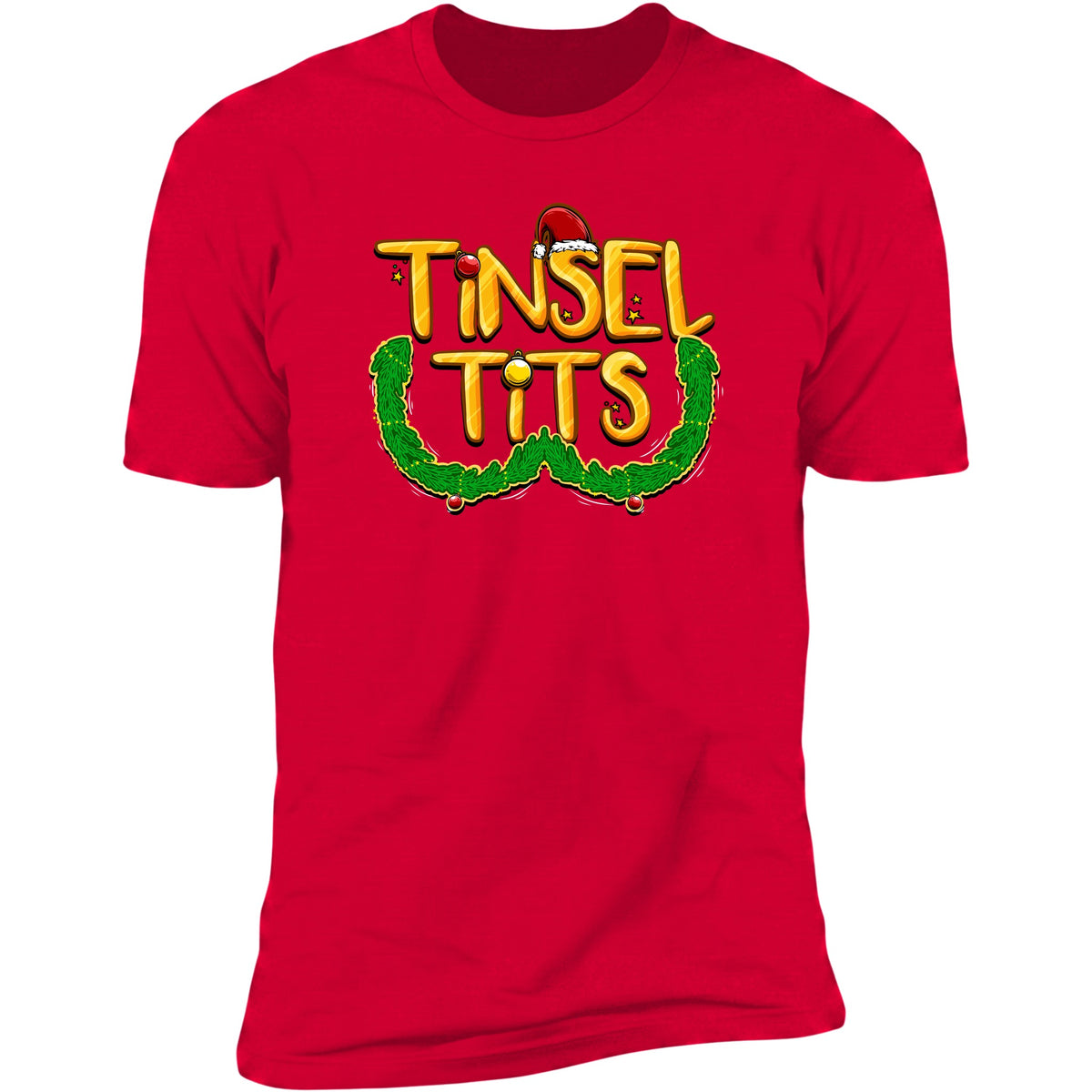 Tinsel Tits gold Red