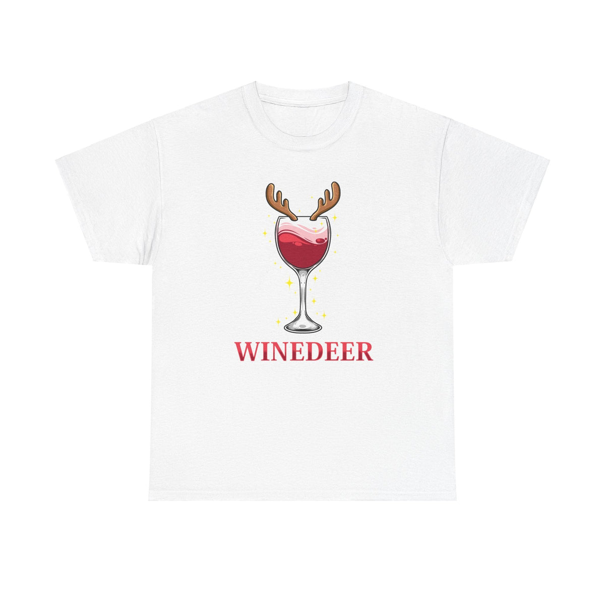 Wine Deer Black Unisex Tee (Unisex)